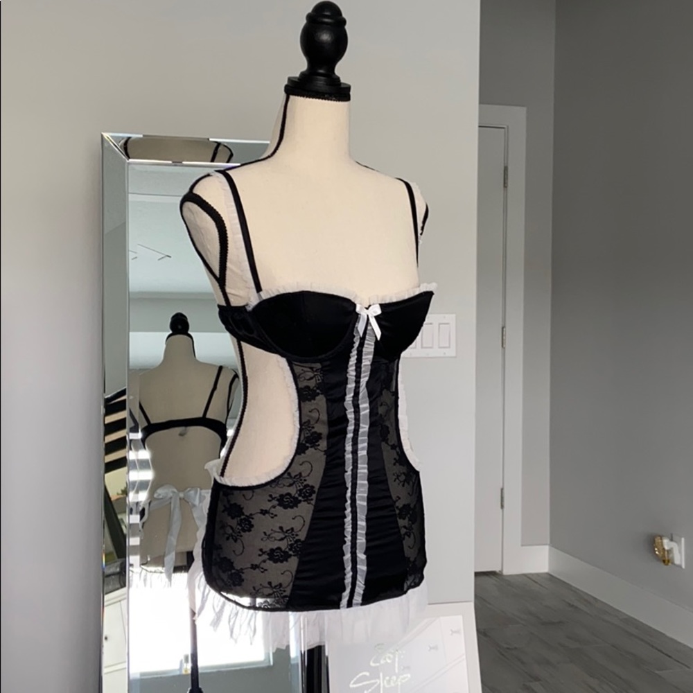 VS Sexy Maid Side Cut-Out Lingerie 34C